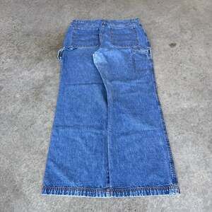 Bill Blass Jeans Vintage Y2K Baggy Carpenter Denim Pants Blue